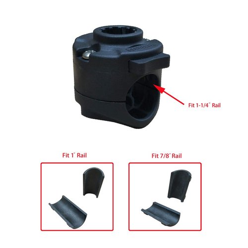 Brocraft Boat Rould Rail Mount / Boat Rod Holder Rail Mount