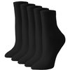 Irisbear Black Crew Socks for Women Bamboo Viscose Quarter Crew Socks Aesthetic Soft Ankle Dress Socks 5-9