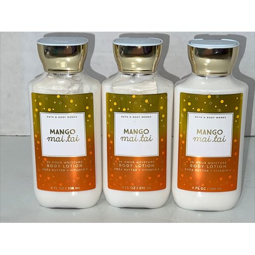 3 MANGO MAI TAI SHEA BUTTER BODY LOTION CREAM 8 FL OZ
