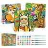 Sixth Space Paint by Numbers for Kids Ages 4-8, Beginner Framed Pre-Printed Acrylic Oil Painting, Includes (8x10, 8x9, 8x8 inch) Framed Canvas, 30 Acrylic Paint Pots, 5 Brushes, Pre-Drawn Canvas