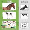 WAIIW Farm Animal Toys for Toddlers,23 PCS Animal Toys with Realistic Animal Figurines,Tractor Toy and Fence,Farm Playset Educational Learning Toys for Toddlers Kids 3-5