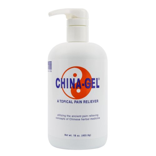 Aulief Topical Pain Reliever Cream by China-Gel - Herbal Therapeutic Massage Cream to Help Sooth Away Muscle and Joint Discomfort, Mint Green, 16 oz Bottle with Pump