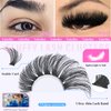 Fluffy Eyelash Clusters 14-22mm Thick Volume Lash Clusters Eyelash Extensions 200D Individual Lashes Clusters 192pcs DIY D Curl Wispy Plant Fibers Lashes Clusters, by Yaiseiko