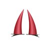 Devil Horns Cosplay Hair Clips Anime Power Cosplay Horns Halloween Red Demon Hair Accessories