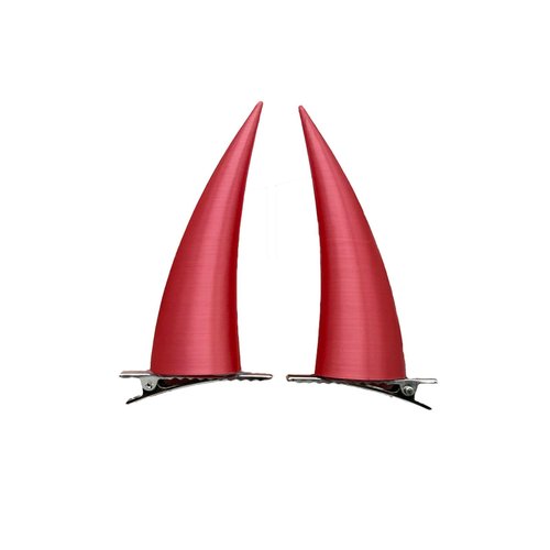 Devil Horns Cosplay Hair Clips Anime Power Cosplay Horns Halloween Red Demon Hair Accessories