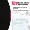 Moresoo Tape in Hair Extensions Black Human Hair Tape in Extensions Natural Black Hair Extensions Real Human Hair Tape in Invisible PU Tape in Hair Extensions Human Hair 20 Inch #1B 20pcs 50g