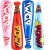 Bedwina Pow Inflatable Baseball Bat - (Pack of 12) Oversized 20 Inch Inflatable Toy Bat, Carnival Prizes, Baseball Party Favors Goodie Bag Stuffers, Decorations Party Prizes for Kids