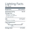 EmeryAllen EA-E12-2.5W-001-309F-D Dimmable Candelabra Base LED Light Bulb, 120V-2.5Watt (20W Equivalent) 250 Lumens, 3000K, 1 Pcs