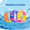 30 Pcs Pop Bracelet Bubble Fidget Toys for Party Favors, Hand Finger Silicone Wristband Bulk for Student Classroom Prizes, Goodie Bag Fillers Stuffers Birthday Christmas Valentine Gifts for Kid