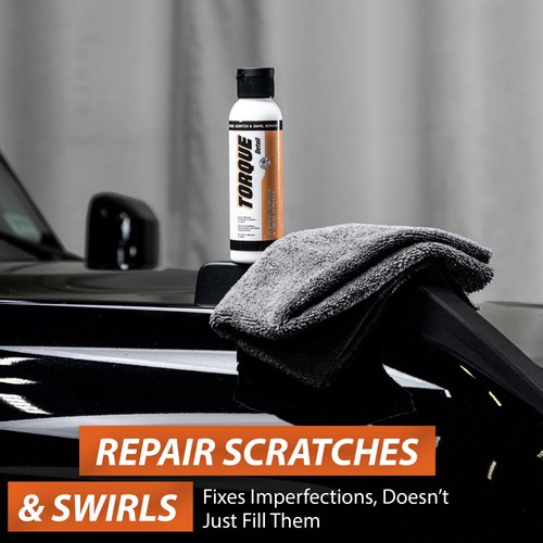 TORQUE DETAIL Reverse Car Scratch Remover & Paint Scratch Repair - Removes Water Spots & Paint Swirls - Fix Deep Scratches & Polish with All-in-One Paint Correction Compound That Works by Hand