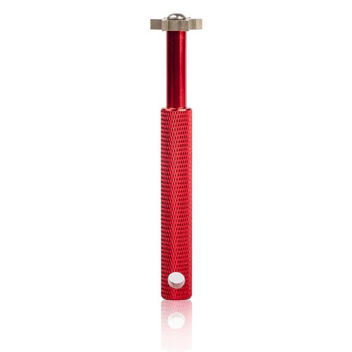 HIFROM Groove Sharpener with 6 Heads - Golf Re-Grooving Tool and Cleaner for All Irons Pitching Sand Lob Gap and Approach Wedges and Utility Clubs Red Color