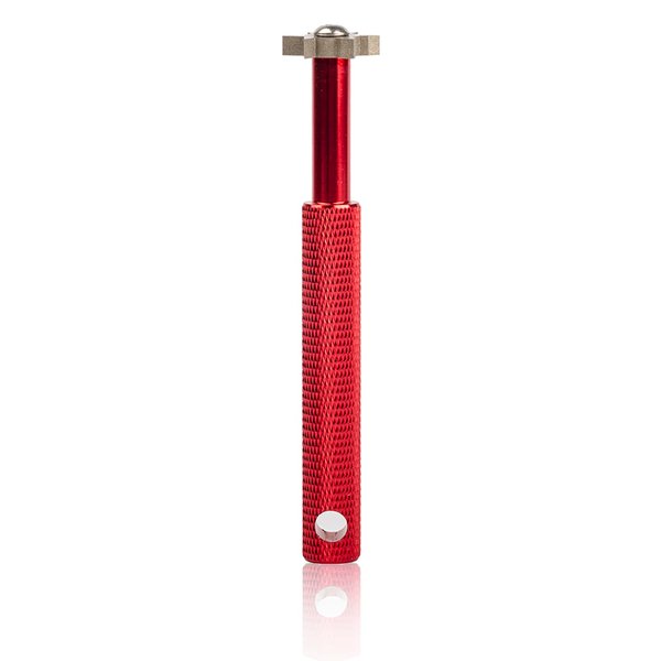 HIFROM Groove Sharpener with 6 Heads - Golf Re-Grooving Tool and Cleaner for All Irons Pitching Sand Lob Gap and Approach Wedges and Utility Clubs Red Color