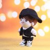 niannyyhouse White T-Shirt Black Baseball Cap Vest Pants 20cm Plush Doll Stuffed Kpop Doll Clothes
