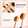 2pcs Sunscreen Applicator, Practical Kids Sunscreen Applicator Portable Sun Lotion Applicator Travel Size Sunblock Makeup Brush Gold Rose Sun Cream Brush Tanning Brush for Adults Family Friend Gift