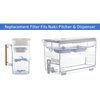 Nakii Water Pitcher Replacement Filter for NFP-100, 3 Count