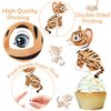 24Pcs Tiger Cupcake Toppers Tiger Party Supplies Safari Baby Shower Decorations for Tiger Theme Jungle Safari Animal Birthday Party Baby Shower