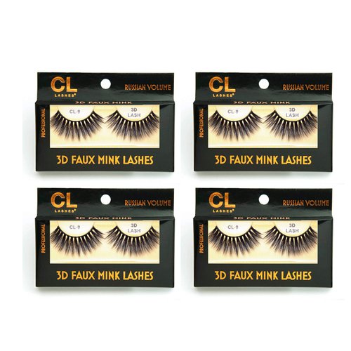 CL 3D Faux Mink Lashes (4packs) (#9)