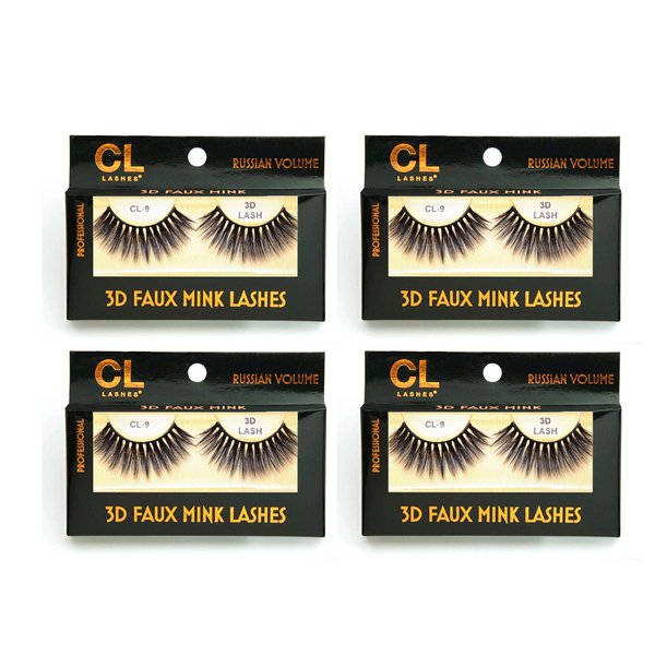 CL 3D Faux Mink Lashes (4packs) (#9)