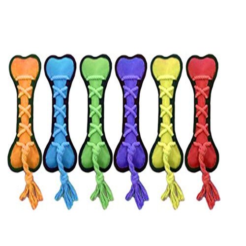 Multipet Cross-Ropes Bone Tough Dog Toy, 11.5"