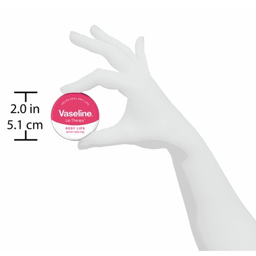 Vaseline Lip Therapy Lip Balm Tin Rosy Lips 0.6 oz 6 Count