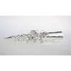 Generic Gold or silver clear or AB crystal butterfly metal alligator hair clip (Primary color: Gold/clear crystals)