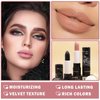 IONSGAKO Matte Nude Lipstick Nude Lip Gloss Non-Stick Cup Velvet Lip Stain Long Lasting Matte Lipstick for Women Nude Lip Makeup-02 Nude