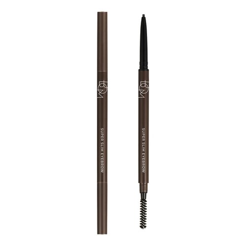 BOM Super Slim Eyebrow 0.1g, Rich Brown, 1.5mm Defining Brow Pencil Hard Formula Natural Looking ...
