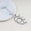 Iaceble Boho Evil Eye Hairclip Barrette Hollow Eye Side Clip Hairpin Silver Eye Hair Clips Pin Metal Evil Eye Hairclips Decorative Hair Accessories for Women and Girls Headdress