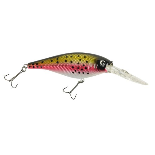 Berkley Flicker Shad Fishing Lure, Rainbow Trout, 3/16 oz, 2in | 5cm Crankbaits, Size, Profile and Dive Depth Imitates Real Shad, Equipped with Fusion19 Hook