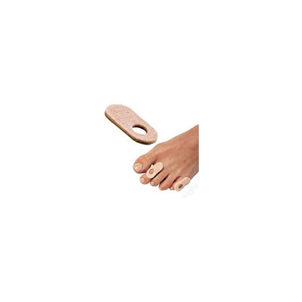 Dr. Jills Corn Protector, 100 1/8" Felt Corn Pads (100 Per Pack)
