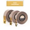 Extended Wear Hair System Tape Roll - No Glue Wig Tape - Matte Dull Shine Hair Tape - Long Lasting 1-2 Week Hold - 1/2" x 36yds