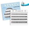 KevKev Lash Clusters 48 Pcs Cluster Lashes Eyelash Clusters DIY Cluster Eyelash Extensions Individual Lashes Soft and Comfortable (Sunrise,D-10-16mix)