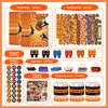emzrivo Basketball Party Favors 244 Pcs Basketball Birthday Party Decorations With Goodie Bags Wristbands Stickers Keychains Stamps Slap Bracelets Badges for Basketball Party Supplies (Basketball)