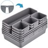 Kutesna 15 PCS Interlocking Desk Drawer Organizer Separator for Office,Bathroom,Kitchen,Makeup