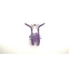 Generic Small purple marbled hair claw clip for fine, thin hair