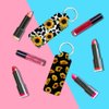 FREEBLOSS 2Pcs Chapstick Holder Keychain 1.5x3.8'' Lip Balm Holder Keychain Lightweight Lipstick Sleeve Pouch with Sunflowers Pattern for Women Girls