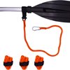 YYST Orange Paddle Leash Paddle Holder Tool Lanyard - No Paddle (Orange X 4 Pack)