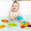 AMCHSURI Baby Bath Toys for Kids Ages 1-3, 11 PCS Mold Free Toddler Bath Toys for 2-4 Bathtub, Water Table, Pool Toys Stackable Boats and Spoons for Babies 6-12 Months Early Learning Educational Gift