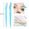 12 PCS Eyebrow Stencils - Eyebrows Shape Reusable with Eyebrow Razors and Pencil, Eye Brow Shaping Template Stamp Kit with Handle and Strap Washable DIY Makeup Tools