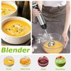 Bonsenkitchen Immersion Handheld Blender with Whisk, 20-Speed & Turbo Mode Hand Blender Stick 500W, 304 Stainless Steel Hand Blender for Soup, Smoothie, Puree, Baby Food
