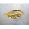 Generic Small gold leaf hair barrette alligator clip bridal clip bridal barrette (Number of clips: 1 clip)