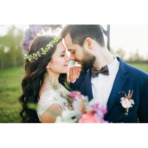 Uongeod HJYHYN Flower Crown Boho Flower Wreath Artificial Floral Crown Bridal Headpiece Greenery Crown for Wedding Ceremony Party Festival