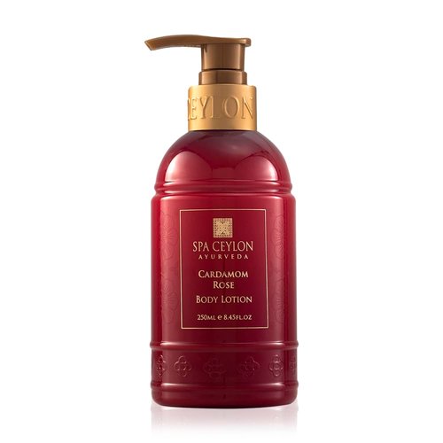 SPA CEYLON Cardamom Rose Hand Cream | Nourishing Hand Moisturizer with Mango Butter, Kokum Butter & Rice Bran | Uplifting Natural Hand Care for All Skin Types