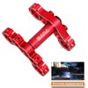 hopsupRC Aluminum 7075 Triple Clamp Set Upgrades Part for Losi 1/4 Promoto MX Motorcycle Dirt Bike RTR FXR LOS06000 LOS06002,Red