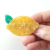 Lemon Hair Clip,Cellulose Acetate Hair Clips,Big Claw Clips for Women,Hair Accessories,Pack of 2