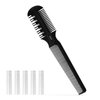 Hair Cutting Comb - Double Edge Razor for Thin and Thick Hair Trimming and Styling with 5 PCS Spare Blades