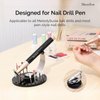 MelodySusie Nail Drill Pen & Bits Holder,10 Holes Acrylic Nail Bits Stand, Professional Nail Drill Organizer Compatible with Most Nail Drill Pens Available on the Market(Not Including Efile & Bits)