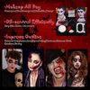 Black White Red Cream Face Body Paint Set + Halloween Vampire Teeth + Washable Fake Blood, Body Painting Kit for Halloween Clown Makeup, Cosplay, Costume, SFX Special Effect, Theme Parties