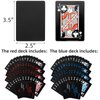 Pumtus 6 Decks of Waterproof Poker Cards, Plastic PVC Playing Cards, Standard Index Playing Cards with Gift Box, Magic Trick Cards for Party, Game, Blackjack, Euchre, Card Game