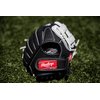 Rawlings | SURE CATCH T-Ball & Youth Baseball Glove | Right Hand Throw | 11" | Black/Grey